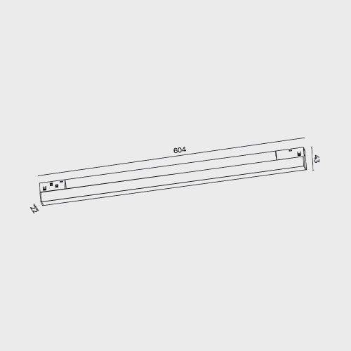 Трековий світильник RAYFOR MT   Line 20 білий 20W 1600Lm 30-40-50К 48V WiFi