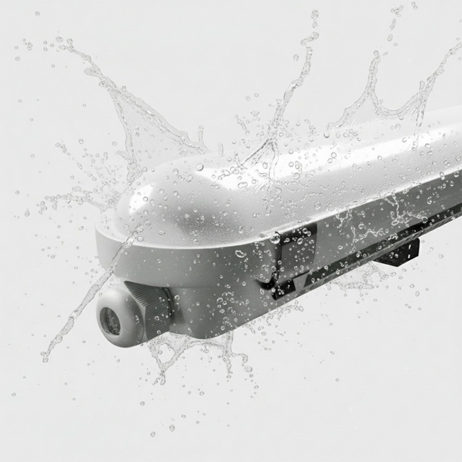 Вологозахищений лінійний світильник RAYFOR WL01 1200мм 40W 6400Lm 3CCT IP66 Philips 3р
