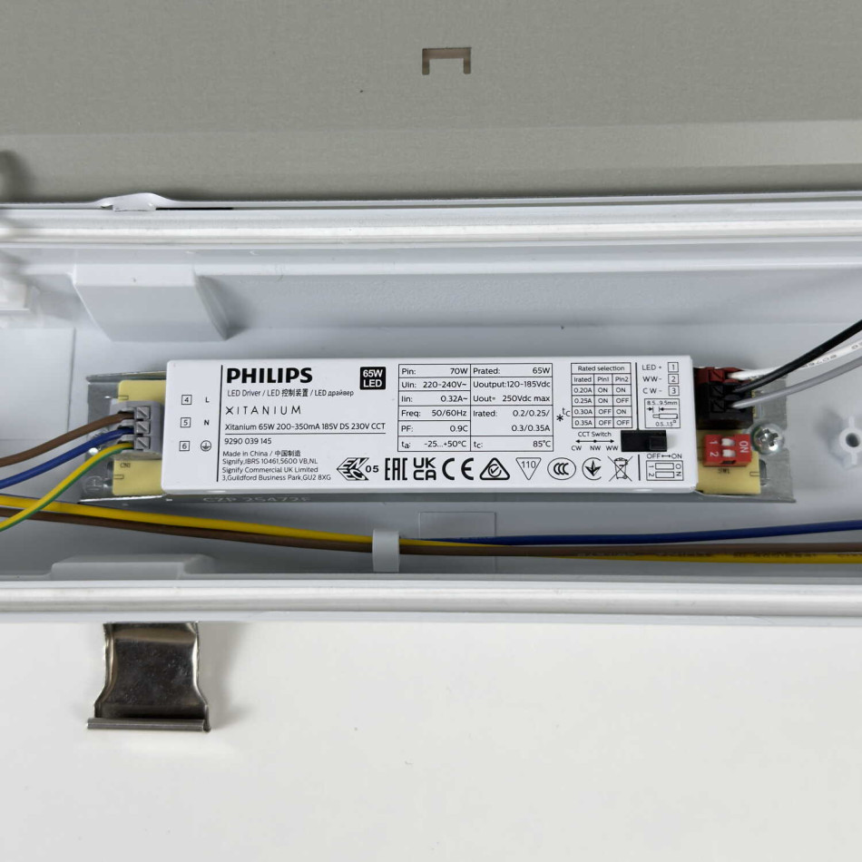Вологозахищений лінійний світильник RAYFOR WL05 1500мм 60W 9600Lm 3CCT IP66 Philips 5р транзитний
