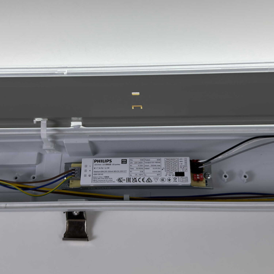 Вологозахищений лінійний світильник RAYFOR WL05 1500мм 60W 9600Lm 3CCT IP66 Philips 5р транзитний