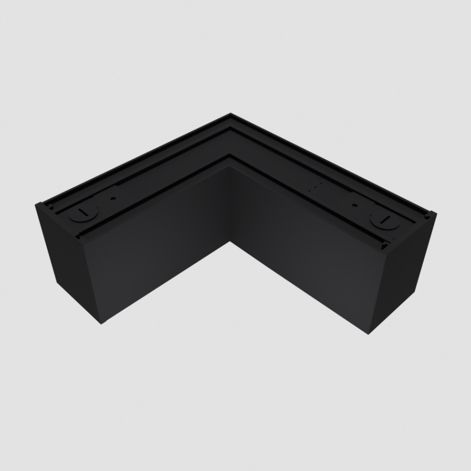 Магістральний кутовий лінійний світильник RAYFOR VECTOR Corner L чорний 12W 1680Lm 30-40-55K Philips 5