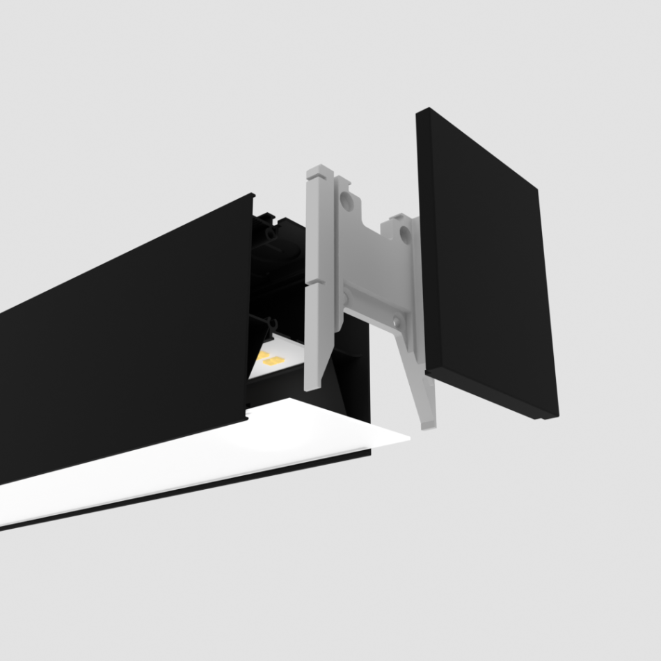 Магістральний лінійний світильник RAYFOR VECTOR чорний 45W 6300Lm 30-40-55K Philips 5