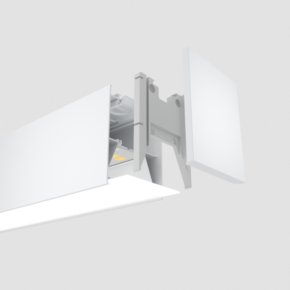 Магістральний лінійний світильник RAYFOR VECTOR білий 45W 6300Lm 30-40-55K Philips 5